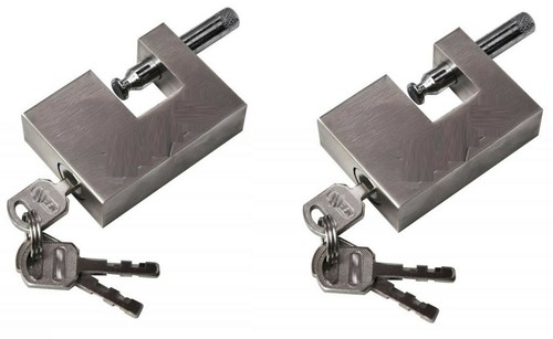 90mm steel shutter padlock - 2,