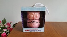 Owl Soap on a rope vanilla