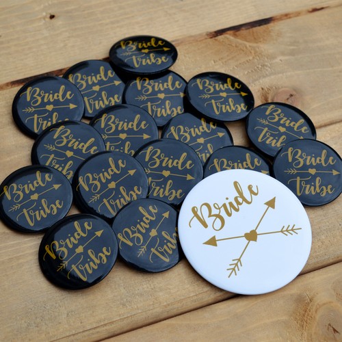 Bride tribe hen party badges - bride,