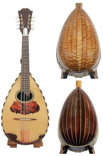 Bowl back mandola solid - bowl, spruce