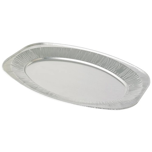 Disposable foil oval platter - foil,