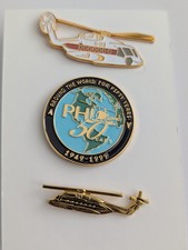 Helicopter Related Enamel Pin Badges