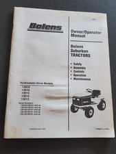 BOLENS SUBURBAN TRACTORS OWNER