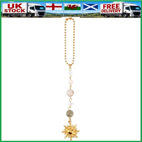 Crystal sun car mirror charm - sun,