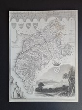 Antique 1848 map - Cumberland