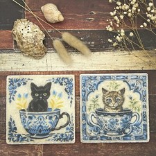 Antique Style Cat Tiles