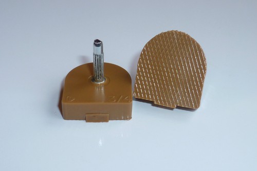 Heel tips beige 5mm ladies - 9.5mm,
