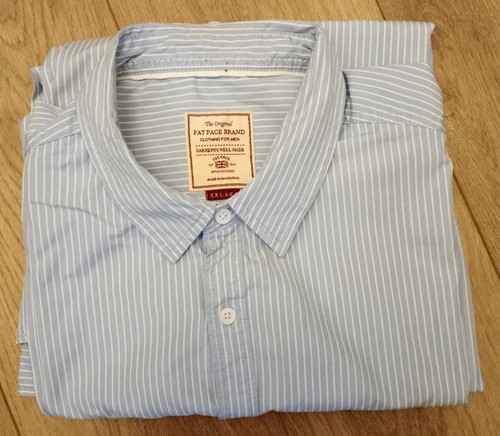 Fat face light blue striped - fat,
