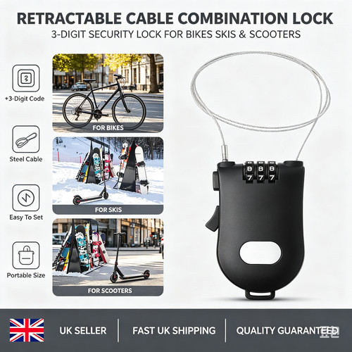 Bike lock ski - lock, snowboard