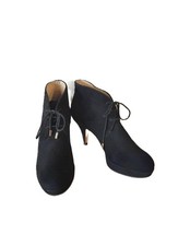 Hobbs black suede ankle boots