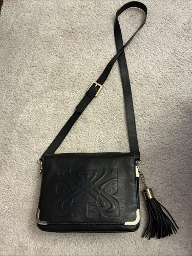 Biba lovely black logo leather - biba,
