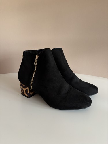 Carvela black suede ankle - black,