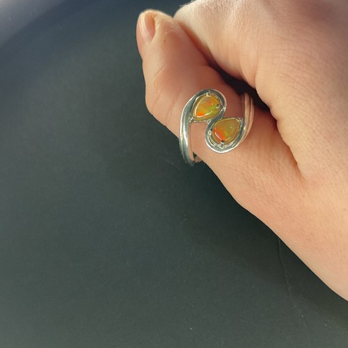 Sterling silver ring - silver, size