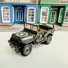 Cararama 1:72 Diecast Military Jeep Car Model - May Suit OO Model Railway