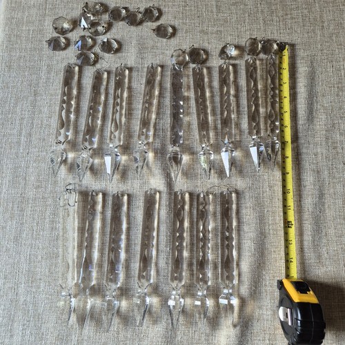 Glass chandelier spears - 16,