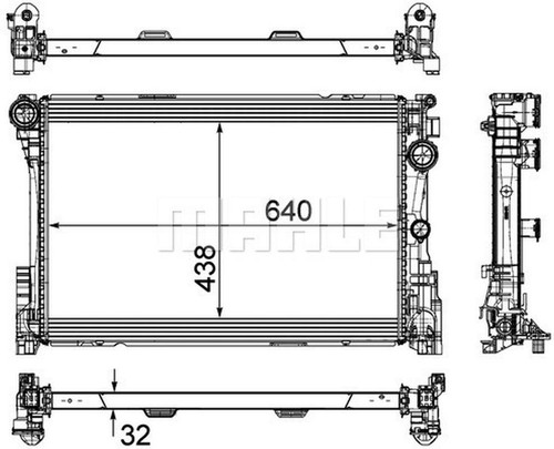 Mahle radiator premium - line,