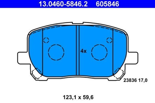 Disc brake pad set - set, ate