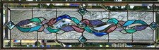 Abstract Stained Glass Transom