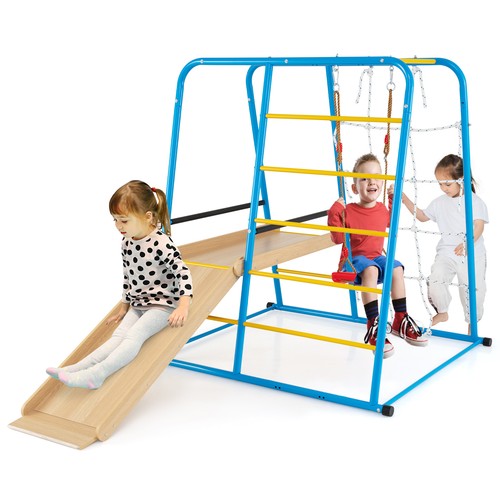 Metal jungle gym with - metal,