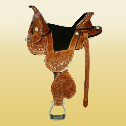 Western leather treeless
