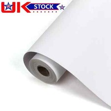 10M Matte White Wallpaper Roll