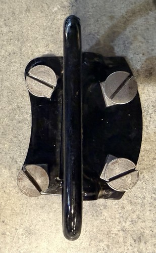 Vintage metal trunk handles - metal,