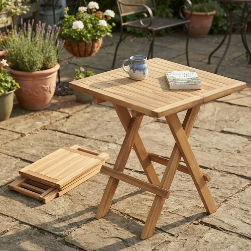 Teak wood folding garden - teak,