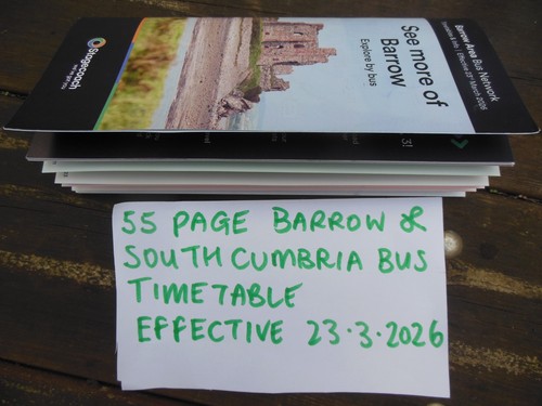 2026 bus timetable page - timetable, 55