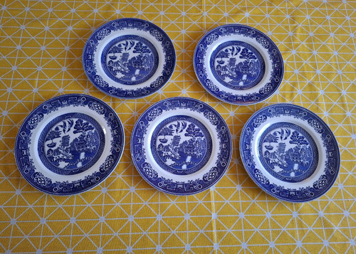 Vintage myott blue and - 5x,