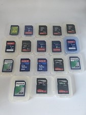 JOB LOT OF 18 SD CARDS -