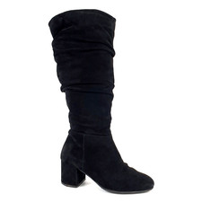 Clarks Knee Boots Black Suede