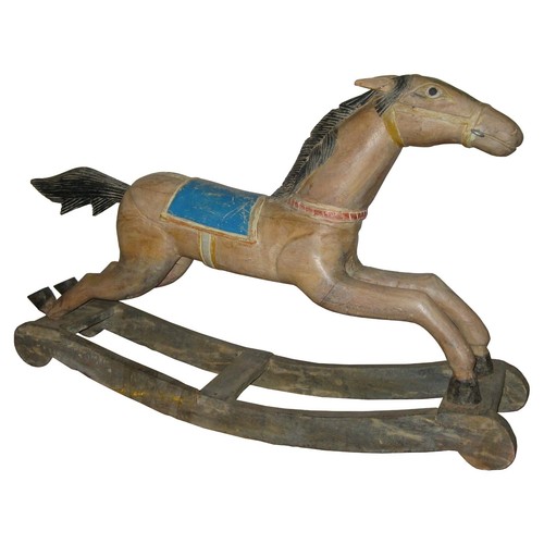Rocking horse vintage wood - horse,