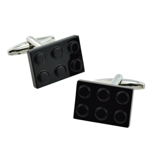 Toy building block cufflinks - block,
