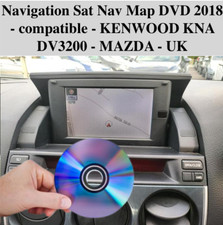 Navigation Sat Nav Map DVD 2018 - compatible - KENWOOD KNA DV3200 - MAZDA - UK