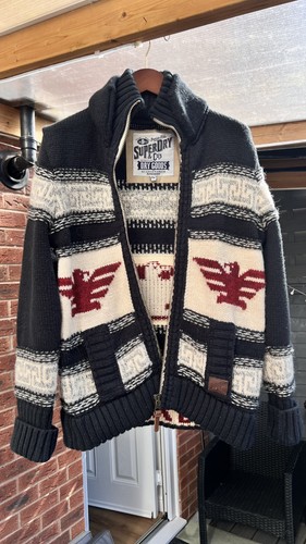 Superdry cardigan jacket aztec - superdry,