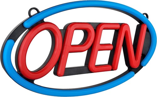 Flashing led open - flashing, neon