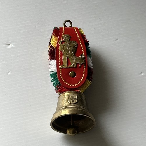 Vintage swiss cow bell with - vintage,
