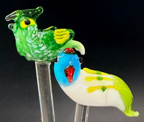 Mid century glass bird - mid,