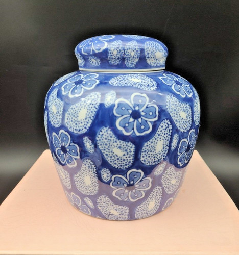 Vintage oriental blue white - blue, &
