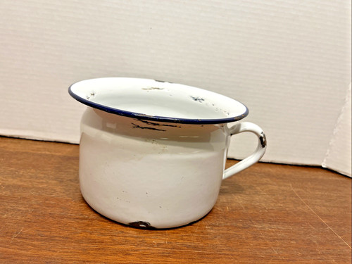 Vtg enamel chamber pot - vtg,