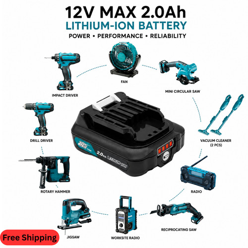 12v max 0ah ion - 2.0ah, li-ion
