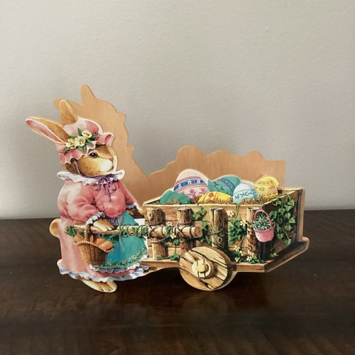 Wooden easter bunny rabbit - easter,