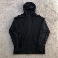 CP Company Zip Up Goggle Hoodie Navy Size Large