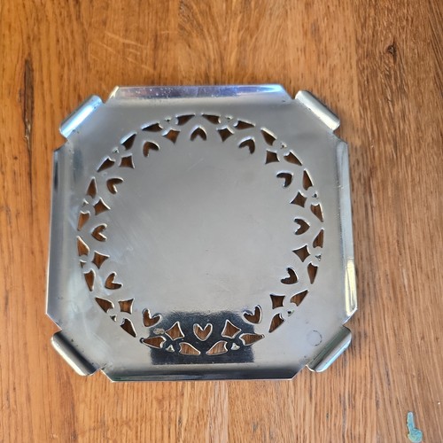 Silver plated 14cm square - silver,
