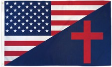 USA Christian Flag 3x5ft