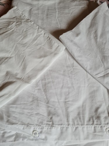 White single duvet cover with - single,