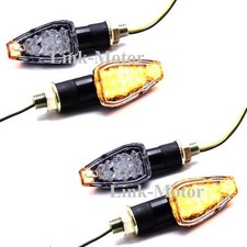 4PCS LED Black Motorcycle Bike