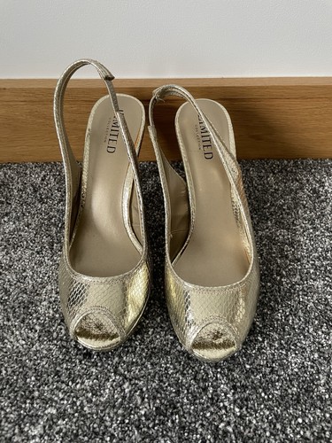 Gold evening shoes size - shoes, 5