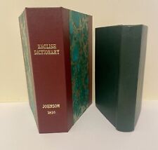 Johnson's Dictionary in Miniature (1816) Leather Fine Binding & Archival Box