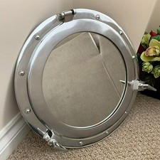 Chrome Studded Porthole Mirror
